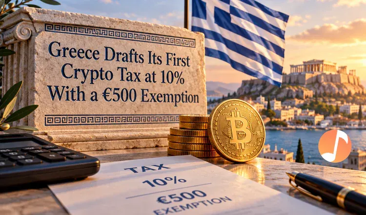 Greece Drafts Its First Crypto Tax at 10% With a €500 Exemption