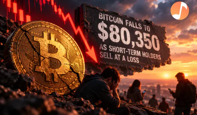 Bitcoin Falls to $80,350 as Short-Term Holders Sell at a Loss
