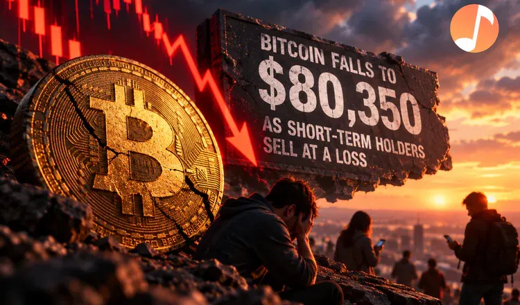 Bitcoin Falls to $80,350 as Short-Term Holders Sell at a Loss