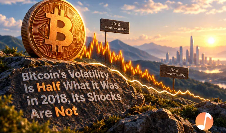 Bitcoin's Volatility Is Half What It Was in 2018, Its Shocks Are Not