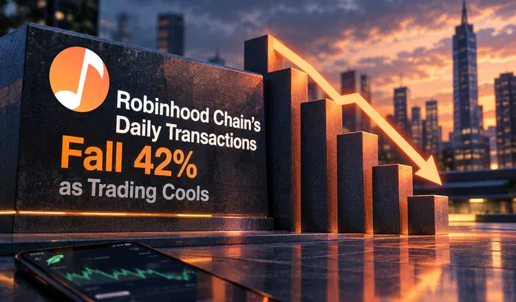 Robinhood Chain's Daily Transactions Fall 42% as Trading Cools