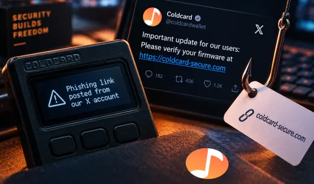 Coldcard Says a Phishing Link Was Posted From Its Own X Account