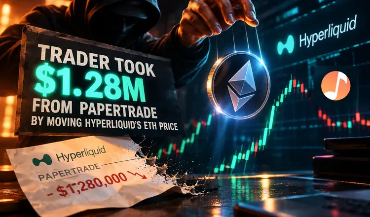 Trader Took $1.28M From Papertrade by Moving Hyperliquid's ETH Price