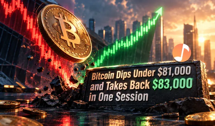 Bitcoin Dips Under $81,000 and Takes Back $83,000 in One Session