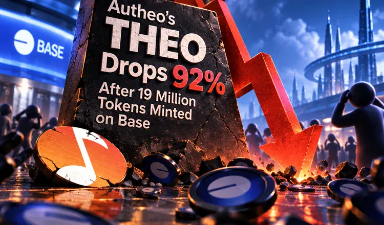 Autheo's THEO Drops 92% After 19 Million Tokens Minted on Base