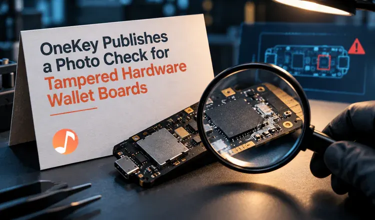 OneKey Publishes a Photo Check for Tampered Hardware Wallet Boards
