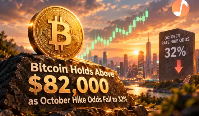 Bitcoin Holds Above $82,000 as October Hike Odds Fall to 32%