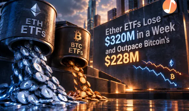 Ether ETFs Lose $320M in a Week and Outpace Bitcoin's $228M