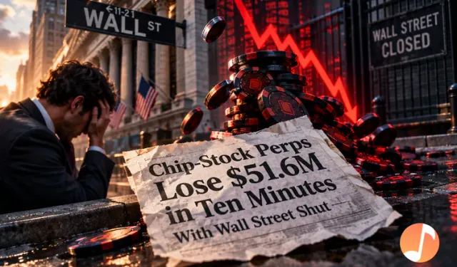 Chip-Stock Perps Lose $51.6M in Ten Minutes With Wall Street Shut