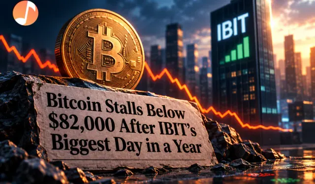 Bitcoin Stalls Below $82,000 After IBIT's Biggest Day in a Year