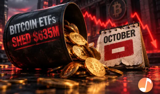 Bitcoin ETFs Shed $635M and Turn October Negative a Second Time