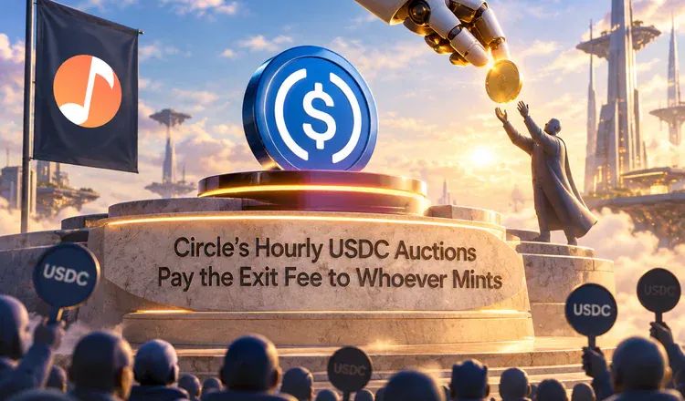 Circle's Hourly USDC Auctions Pay the Exit Fee to Whoever Mints