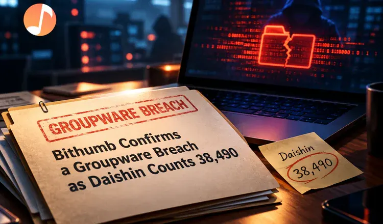 Bithumb Confirms a Groupware Breach as Daishin Counts 38,490