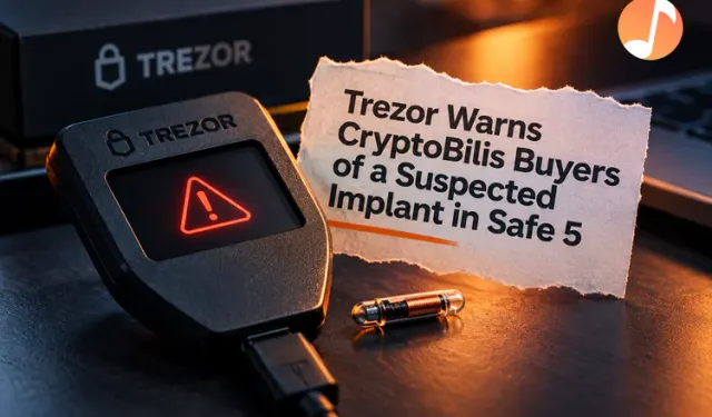 Trezor Warns CryptoBilis Buyers of a Suspected Implant in Safe 5