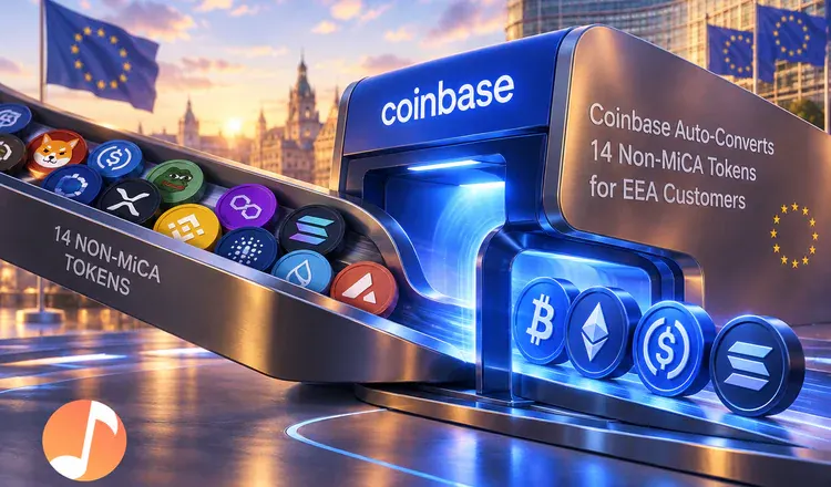 Coinbase Auto-Converts 14 Non-MiCA Tokens for EEA Customers