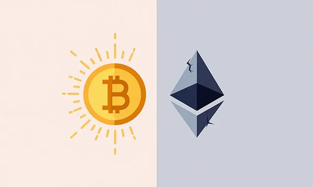 Bitcoin Rises, Ethereum Stalls