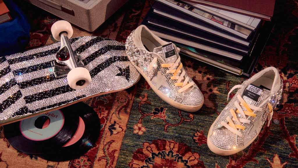 Swarovski and Golden Goose Launch Sneakers with Crystals