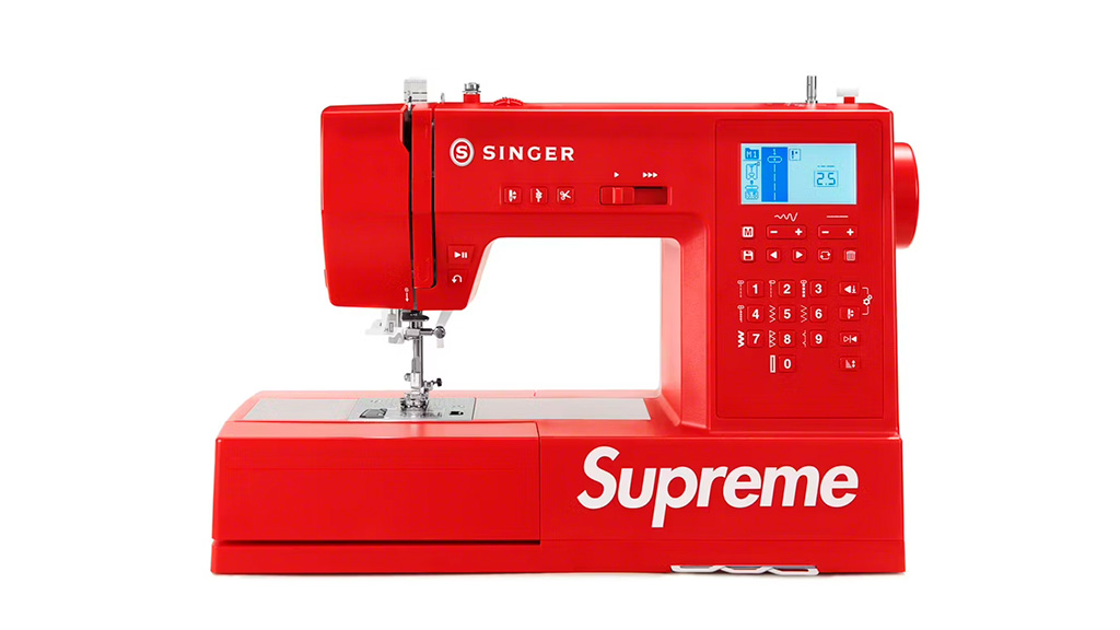 Supreme Teams Up with Singer to Launch “The Coolest” Sewing Machine