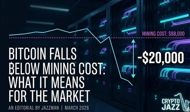 Bitcoin Falls 20,000 Below Mining Cost: What It Means for the Market – An Editorial by Jazzman