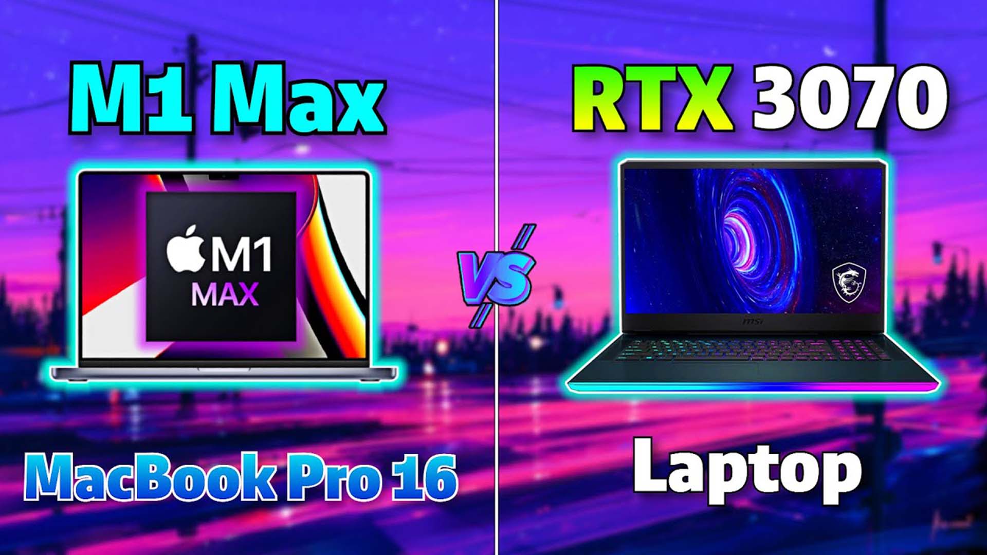 New MacBook Pro M1 Max vs. RTX 3070