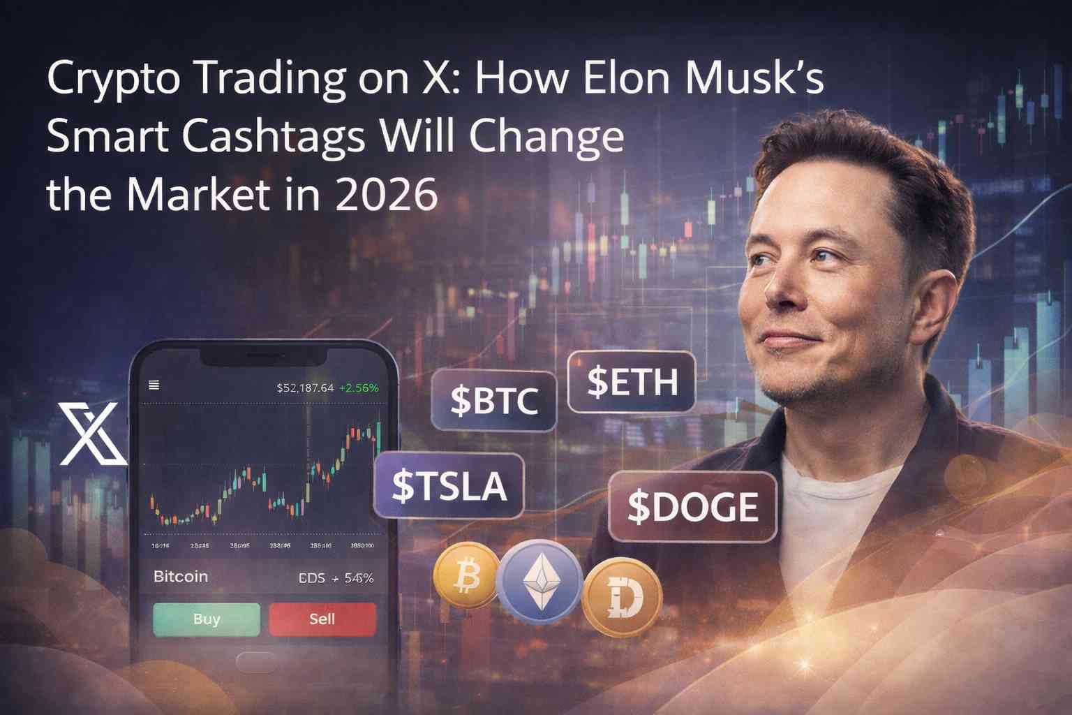 Crypto on X: Elon’s Smart Cashtags Revolution