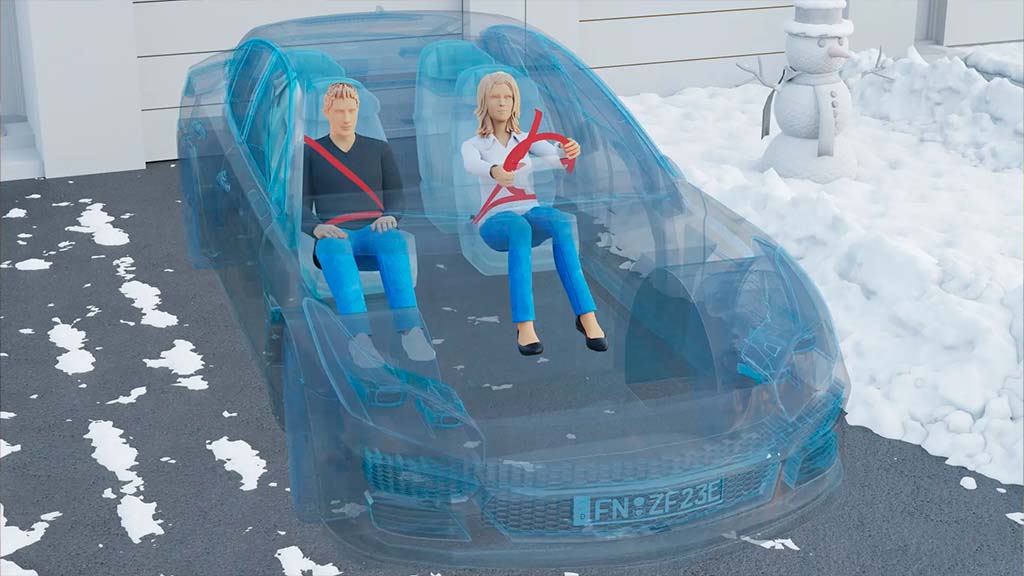 ZF Introduces Heated Seatbelt Technology